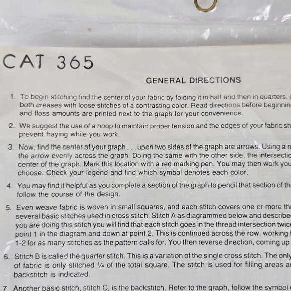 CAT 365 Counted Cross Stitch Kit Clown With Flower Factory Sealed - Picture 3 of 6